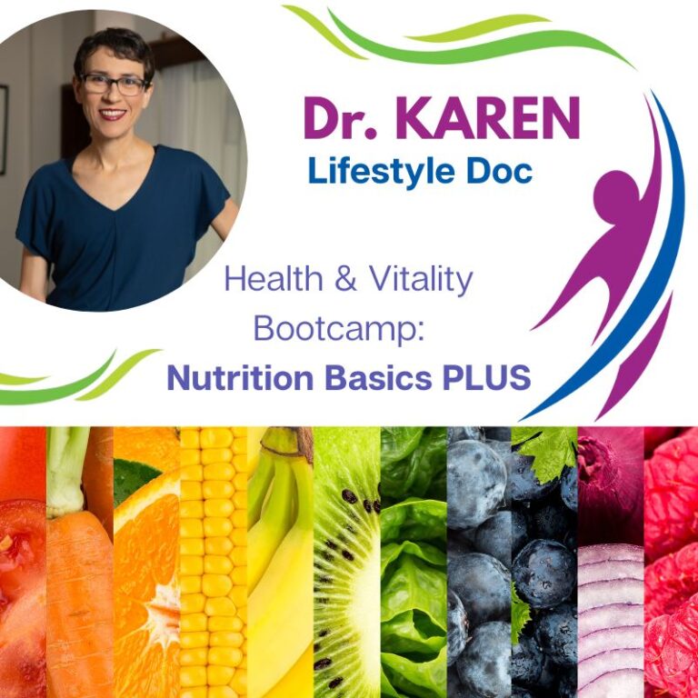 Nutrition Basics PLUS - Dr Karen - Lifestyle Doc